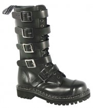 15 drkov boty CAMPILOT Black 5 pezek, zip